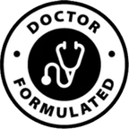 The Doctor Formulated roundel used on the Cardio Clear 7 sales page