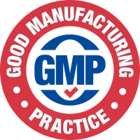 Good Manufacturing Practice seal used on the Cardio Clear 7 sales page