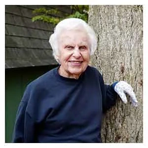 Testimonial portrait published by the manufacturer, captioned Clara P.